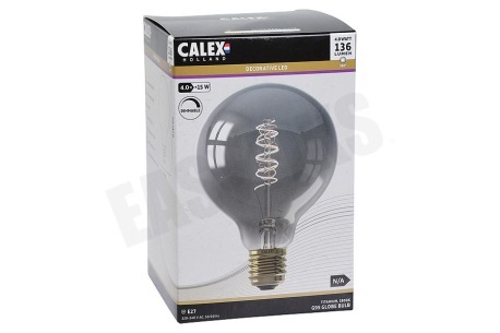 Calex 1001001400 Globe LED lamp Flexible Filament Titanium E27 Dimbaar