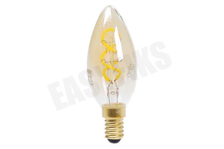 Calex 1001000100 Kaars LED lamp Flexible Filament Gold E14 Dimbaar