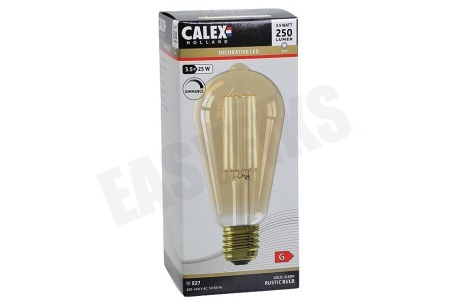 Calex 1101001800 LED volglas Filament Rustieklamp 3,5W E27