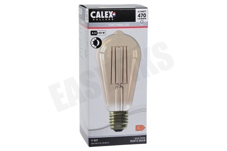 Calex 1101000100 LED Volglas Langfilament Rustieklamp ST64 4,5W E27