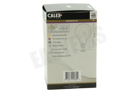 Calex 1001003400 Globe LED G95 Goud Flex Filament E27 5,5W