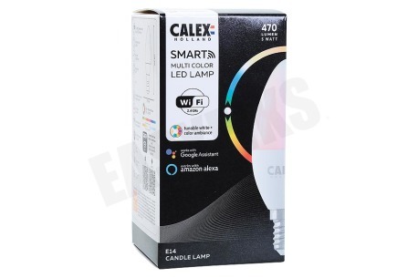 Calex Smart LED Kaars lamp E14 SMD RGB Dimbaar 4,9W