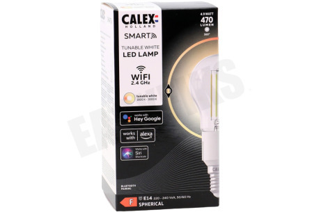 Calex Smart LED Filament Clear Kogellamp E14 Dimbaar