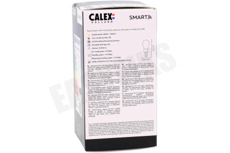 Calex Smart LED Filament Clear Kogellamp E14 Dimbaar