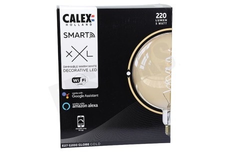 Calex Smart Led G200 goud 5W 220LM 2000K