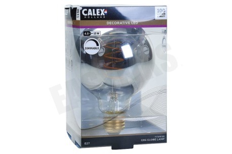 Calex Globe LED lamp Flexible Filament Titanium E27 Dimbaar