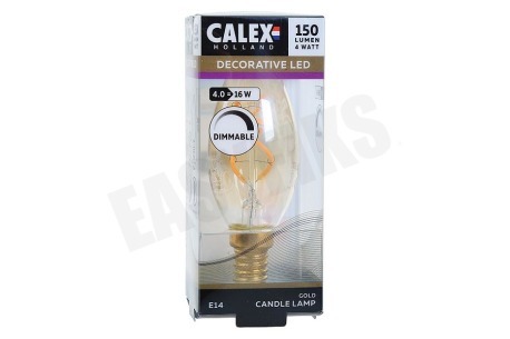 Calex Kaars LED lamp Flexible Filament Gold E14 Dimbaar