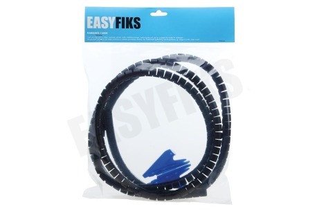 Easyfiks Kabelrits 15mm Zwart incl. hulpstuk