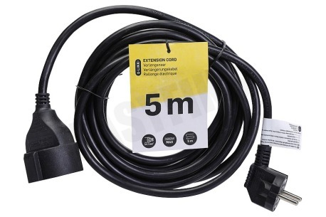Q-Link Snoer 3x 1.5mm2 5 Meter Zwart