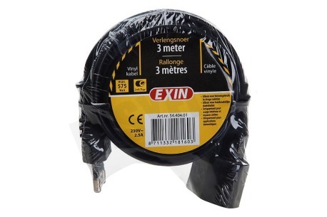 Q-Link Snoer 2x0,75mm2 575W 2.5A zwart 3M