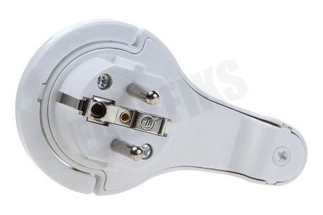 Q-Link Stekker 16A 3600Watt plat RA wit