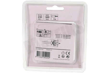 Q-Link Stekker contra 16A 3500W RA wit