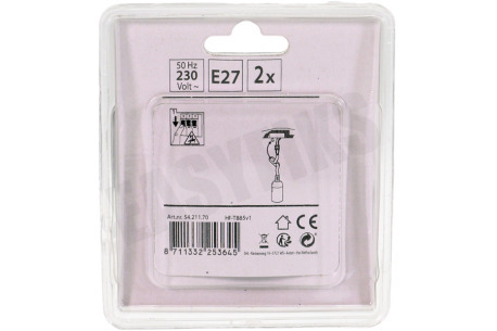 Q-Link Lamphouder E27 60W glad zwart