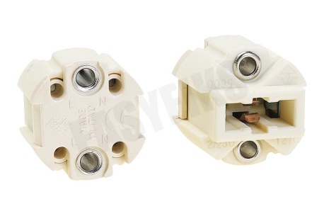 Universeel Lamphouder Halogeen wit, 2 stuks