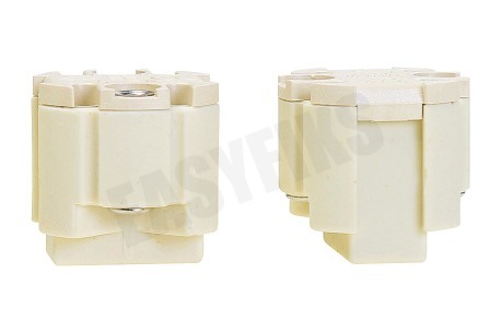 Universeel Lamphouder Halogeen wit, 2 stuks