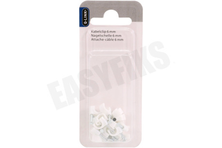 Q-Link Clip 6 mm rond wit