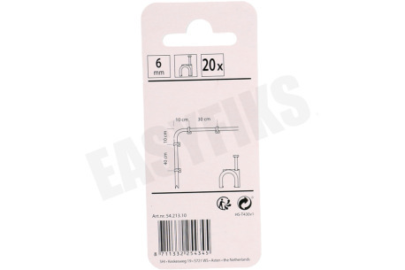 Q-Link Clip 6 mm rond wit