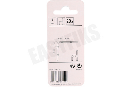 Q-Link Clip 7mm VMVL + coax 12 zwart 20 stuks