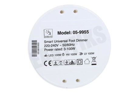 Universeel LED Vloerdimmer Puls Wit