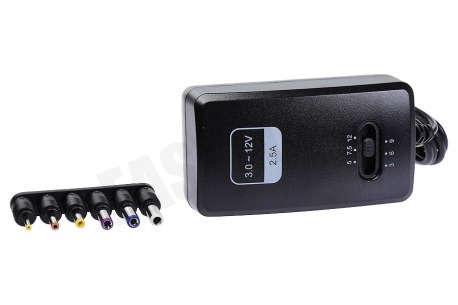 HQ Power Netadapter Universeel 2500 Mah 3-12V gestabiliseerd