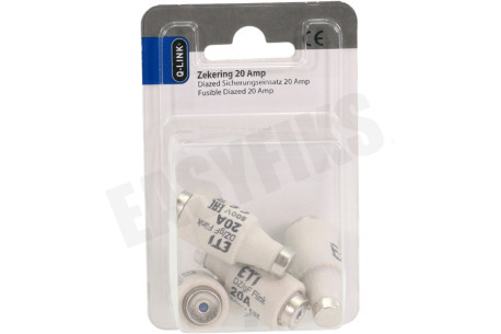 Q-Link Zekering 20A snel blauw 20 ampere