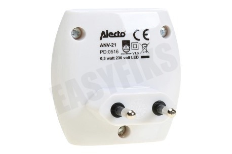 Alecto ANV-21 LED nachtlicht met schemerschakelaar en wandverlichting
