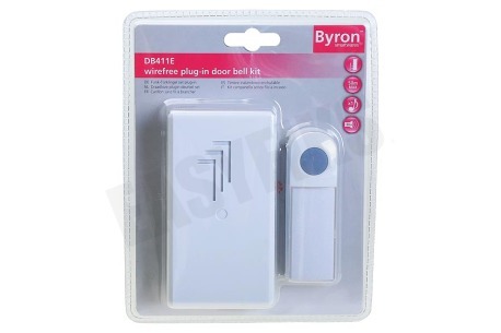 Byron DB411E Draadloze Plugin Deurbel Set