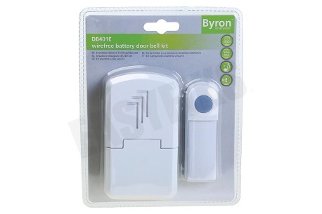 Byron DB401E Draadloze Draagbare Deurbel Set