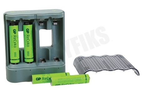 GP M451 USB Batterijlader Recyko 4x AAA 950mAh