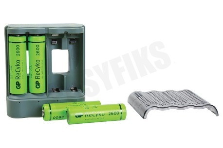 GP M451 USB Batterijlader Recyko 4x AA 2600mAh