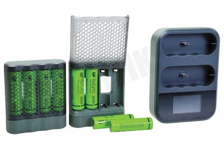 GP M451 USB Batterijlader Dockingstation Recyko 8x AA 2600mAh