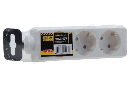 Exin Tafelcontactdoos 3600W 16A RA wit