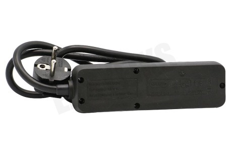 Q-Link Tafelcontactdoos 3x 1.5mm2 1.5 Meter Zwart