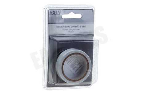 Q-Link Tape 15mm 4.5mtr wit en zwart