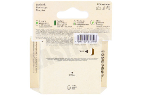 GP LR20 ReCyko+ D - 2 oplaadbare batterijen