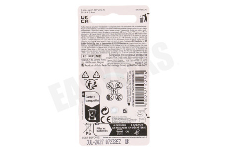 GP ZA675 Gehoorapparaat batterijen ZA675 - 6 knoopcellen