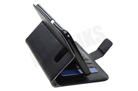 Spez Book Case Basic, Zwart, PU-Leder, Magnetische sluiting