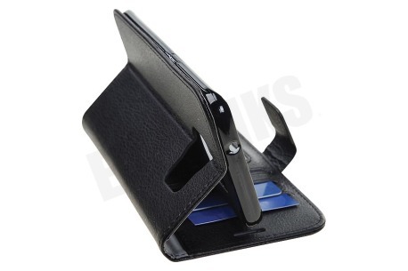 Spez Book Case Met creditcard sleuven. Zwart