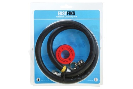 Easyfiks Gasslang Aansluit set compleet 100 cm voor los staande apparaten