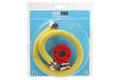 Easyfiks Gasslang Aansluit set compleet 60cm voor inbouw apparatuur