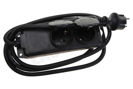 Brennenstuhl Tafelcontactdoos 3x1,5mm2 3500W 16A Zwart 2M
