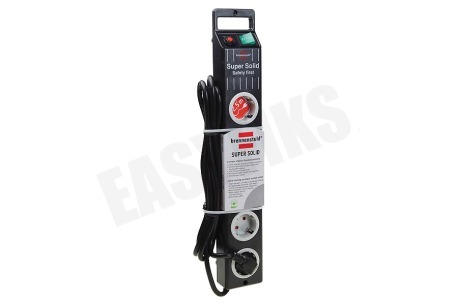 Brennenstuhl Tafelcontactdoos 3x1,5mm2 3500W 16A Zwart 2,5M
