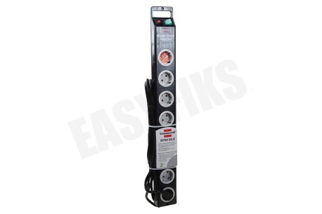 Brennenstuhl Tafelcontactdoos 3x1,5mm2 3500W 16A Zwart 2,5M