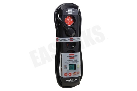 Brennenstuhl Tafelcontactdoos 3x1,5mm2 3500W 16A Zwart 1,8M