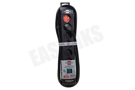 Brennenstuhl Tafelcontactdoos 3x1,5mm2 3500W 16A Zwart 3M