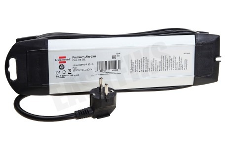 Brennenstuhl Tafelcontactdoos 3x1,5mm2 3500W 16A Aluminium/Zwart 1,8M
