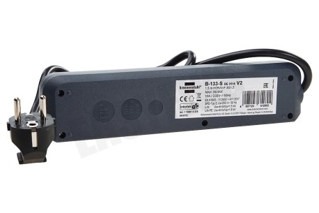 Brennenstuhl Tafelcontactdoos 3x1,5mm2 3500W 16A Antraciet 1,5M