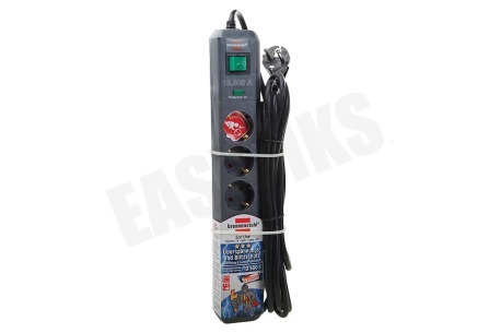 Brennenstuhl Tafelcontactdoos 3x1,5mm2 3500W 16A Antraciet 5M