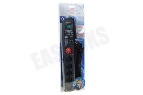 Brennenstuhl Tafelcontactdoos Secure-Tec automatische stekkerdoos 19.500A 3m