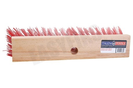 Talen Tools Bezem, kunststof rood 35cm breed zonder steel